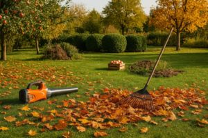 Herbst Gartenpflege